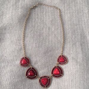 Francesca’s Red and Gold necklace